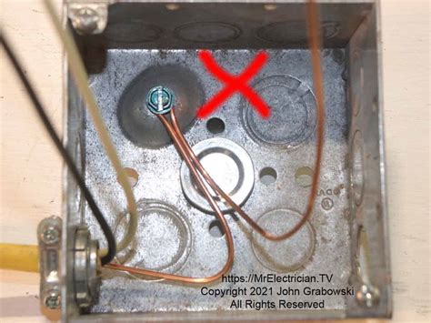 can electrical receptacle be grounded to box|no grounding wire outlet box.